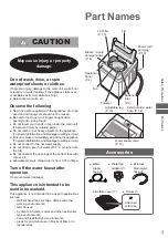 Предварительный просмотр 3 страницы Panasonic NA-F70S7 Operating & Installation Instructions Manual