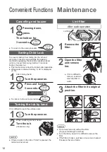 Preview for 10 page of Panasonic NA-F80VB7 Operating & Installation Instructions Manual