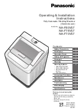 Preview for 1 page of Panasonic NA-F80VS7 Operating & Installation Instructions Manual