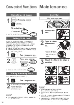 Preview for 10 page of Panasonic NA-F80VS7 Operating & Installation Instructions Manual