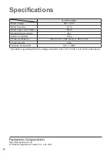 Preview for 16 page of Panasonic NA-F80VS8HU Operating & Installation Instructions Manual