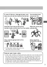 Preview for 3 page of Panasonic NA-F85AR1 Operating & Installation Instructions Manual