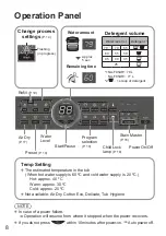 Preview for 8 page of Panasonic NA-F85AR1 Operating & Installation Instructions Manual