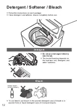 Preview for 12 page of Panasonic NA-F85AR1 Operating & Installation Instructions Manual