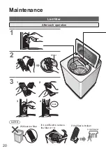 Preview for 20 page of Panasonic NA-F85AR1 Operating & Installation Instructions Manual