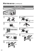 Preview for 22 page of Panasonic NA-F85AR1 Operating & Installation Instructions Manual