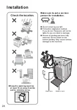 Preview for 24 page of Panasonic NA-F85AR1 Operating & Installation Instructions Manual