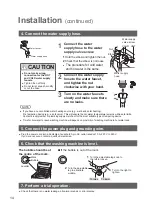 Preview for 14 page of Panasonic NA-F85G2 Operating & Installation Instructions Manual