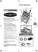 Preview for 3 page of Panasonic NA-F95A1 Operating & Installation Instructions Manual