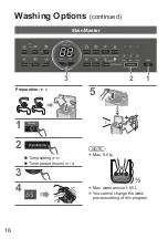 Предварительный просмотр 16 страницы Panasonic NA-F95AR1 Operating & Installation Instructions Manual