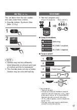 Предварительный просмотр 17 страницы Panasonic NA-FD10V1 Operating & Installation Instructions Manual