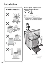 Предварительный просмотр 24 страницы Panasonic NA-FD10V1 Operating & Installation Instructions Manual