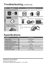 Предварительный просмотр 32 страницы Panasonic NA-FD10V1 Operating & Installation Instructions Manual