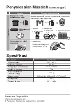 Предварительный просмотр 64 страницы Panasonic NA-FD10V1 Operating & Installation Instructions Manual