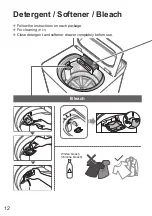 Предварительный просмотр 12 страницы Panasonic NA-FD10X1 Operating & Installation Instructions Manual