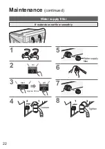 Предварительный просмотр 22 страницы Panasonic NA-FD10X1 Operating & Installation Instructions Manual