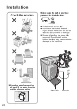 Предварительный просмотр 24 страницы Panasonic NA-FD10X1 Operating & Installation Instructions Manual