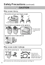 Предварительный просмотр 4 страницы Panasonic NA-FD11AR1 Operating & Installation Instructions Manual