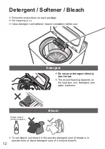 Предварительный просмотр 12 страницы Panasonic NA-FD11AR1 Operating & Installation Instructions Manual