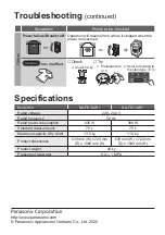 Предварительный просмотр 32 страницы Panasonic NA-FD11AR1 Operating & Installation Instructions Manual