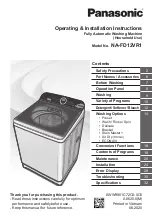 Panasonic NA-FD12VR1 Operating & Installation Instructions Manual preview