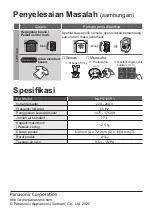 Preview for 64 page of Panasonic NA-FD12VR1 Operating & Installation Instructions Manual