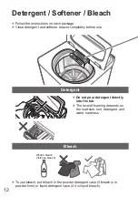 Предварительный просмотр 12 страницы Panasonic NA-FD12X1 Operating & Installation Instructions Manual