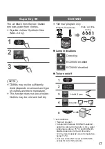 Предварительный просмотр 17 страницы Panasonic NA-FD12X1 Operating & Installation Instructions Manual