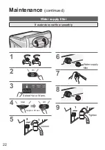 Предварительный просмотр 22 страницы Panasonic NA-FD12X1 Operating & Installation Instructions Manual