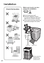 Предварительный просмотр 24 страницы Panasonic NA-FD12X1 Operating & Installation Instructions Manual