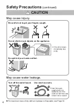 Предварительный просмотр 4 страницы Panasonic NA-FD135X3 Operating & Installation Instructions Manual