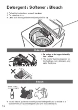 Предварительный просмотр 12 страницы Panasonic NA-FD135X3 Operating & Installation Instructions Manual