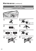 Предварительный просмотр 22 страницы Panasonic NA-FD135X3 Operating & Installation Instructions Manual