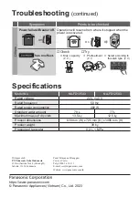 Предварительный просмотр 32 страницы Panasonic NA-FD135X3 Operating & Installation Instructions Manual