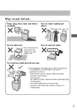 Preview for 5 page of Panasonic NA-FD135Z3 Operating & Installation Instructions Manual