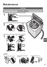 Preview for 21 page of Panasonic NA-FD135Z3 Operating & Installation Instructions Manual