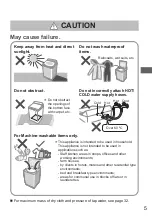 Предварительный просмотр 5 страницы Panasonic NA-FD13X1 Operating & Installation Instructions Manual