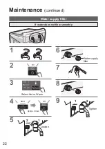 Предварительный просмотр 22 страницы Panasonic NA-FD13X1 Operating & Installation Instructions Manual