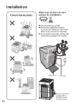 Предварительный просмотр 24 страницы Panasonic NA-FD13X1 Operating & Installation Instructions Manual