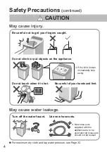 Preview for 4 page of Panasonic NA-FD14V1 Operating & Installation Instructions Manual