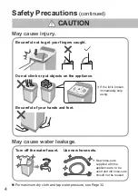 Предварительный просмотр 4 страницы Panasonic NA-FD15X1 Operating & Installation Instructions Manual