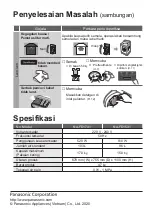 Предварительный просмотр 64 страницы Panasonic NA-FD15X1 Operating & Installation Instructions Manual