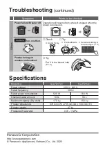 Предварительный просмотр 32 страницы Panasonic NA-FD17X1 Operating & Installation Instructions Manual