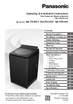 Предварительный просмотр 1 страницы Panasonic NA-FD18V1 Operating & Installation Instructions Manual