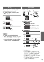 Предварительный просмотр 17 страницы Panasonic NA-FD18V1 Operating & Installation Instructions Manual