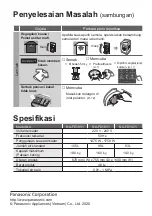 Предварительный просмотр 64 страницы Panasonic NA-FD18V1 Operating & Installation Instructions Manual