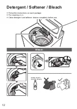 Предварительный просмотр 12 страницы Panasonic NA-FD95X1 Operating & Installation Instructions Manual