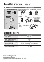 Предварительный просмотр 32 страницы Panasonic NA-FD95X1 Operating & Installation Instructions Manual