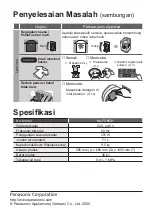 Предварительный просмотр 64 страницы Panasonic NA-FD95X1 Operating & Installation Instructions Manual