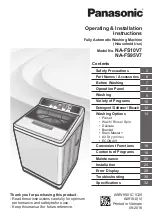 Panasonic NA-FS10V7 Operating & Installation Instructions Manual предпросмотр